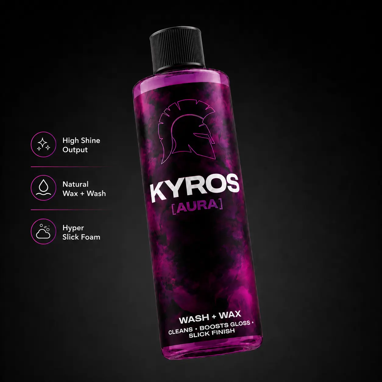 KYROS AURA Wash and Wax Protection bottle